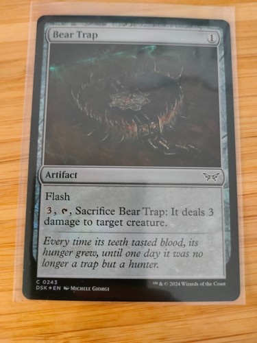 Mtg bear trap 0243 - bear, (foil)