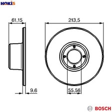 2x BRAKE DISC 0 986 478 811