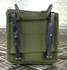 IDF MilitaryTactical Ammo / Ammunition Pouch w Alice Clips Web / Codura. Olive 2