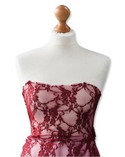Red Wine 4-Way Stretch Floral