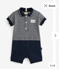 Ted Baker Baby Text Romper In