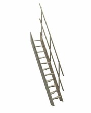 Wooden Staircase Kit Loft Attic Stairs ladder Space Saver 600mm Paddle Steps 67°
