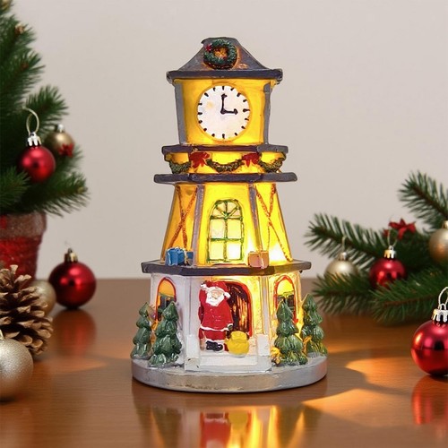 Lighted christmas village - up,