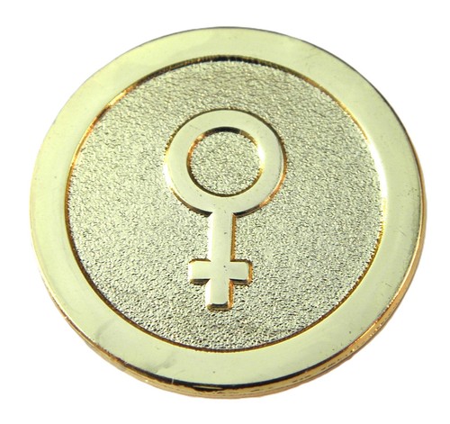 Female symbol lgbt pin - female,