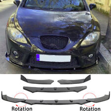 For Seat Ibiza Leon MK2 MK3 Gloss Black Front Bumper Splitter Spoiler Body Kit