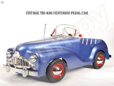 Vintage Tri-ang Centurion Pedal Car Metal Sign 9" x 12"