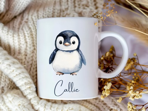 Personalised penguin mug - personalised, mug,