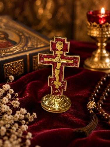 Orthodox standing crucifix - orthodox,