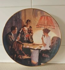 Norman Rockwell Vtg Collectors Plate "This Is The Room That Light Made" Knowles