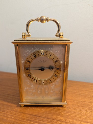 Vintage imhof mantel clock - mantel,