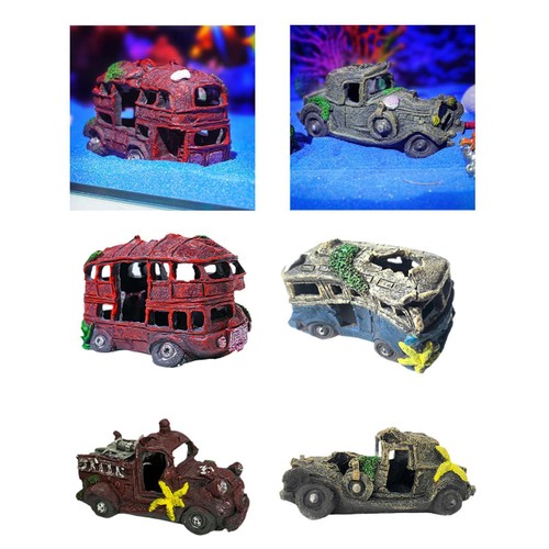 Auto wreck aquarium - wreck, decoration