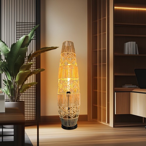 Color rattan floor lamp - color,