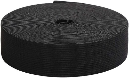 Woven elastic black and - woven, in