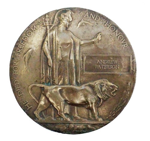 Ww1 memorial plaque - ww1, andrew