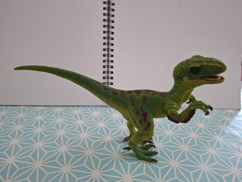 Schleich green velociraptor - schleich,