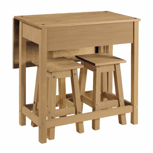 Pine breakfast bar set corona - breakfast,