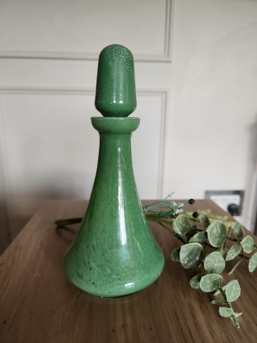 Art glass bottle genie flecked - bottle,