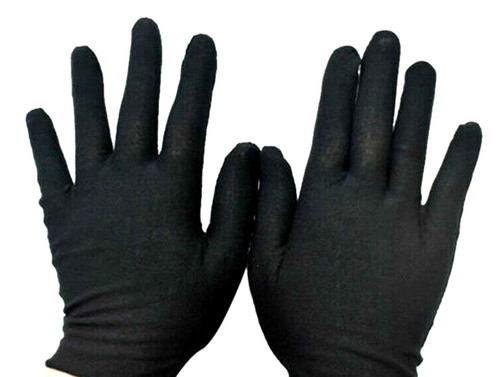 Ceremonial gloves black - gloves, &
