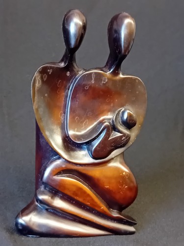 Walnut resin figurine - walnut,