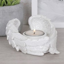 Glitter Angel wing tea light