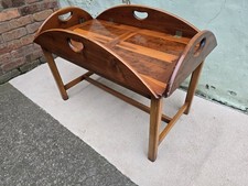 Large Yew Wood Butlers Tray