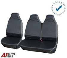 Heavy Duty Waterproof Front Seat Covers Protectors For Vauxhall Vivaro & Movano