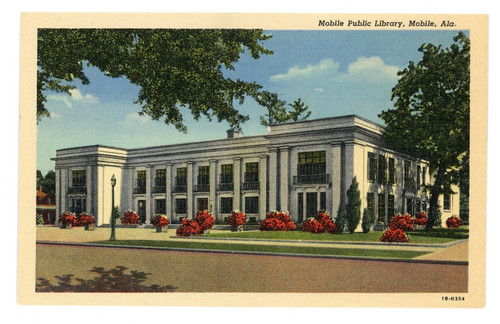 Postcard mobile alabama public - mobile,