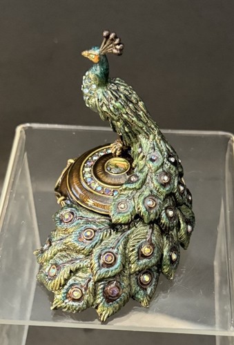 Jay strongwater peacock - peacock, enamel