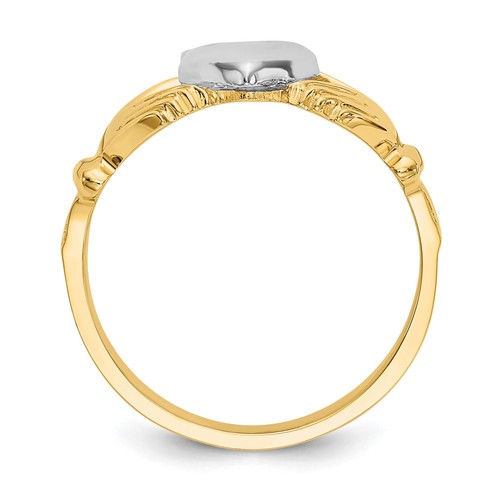 14k two tone - two-tone, mens