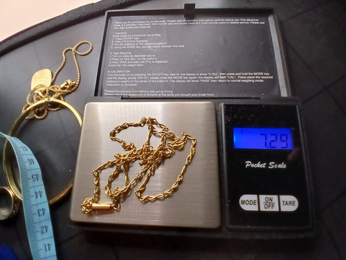Carat gold inch figaro - 9,