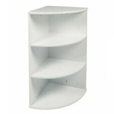 3 Tier Bathroom Corner Shelf Display Stand White Cabinet Wall Mounted Unit Decor
