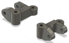 Tamiya Dynastorm Front Uprights (PAIR) Carbon Reinforced