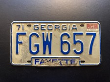 American License Number Plate
