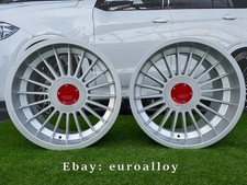 4X R18 Inch 5x120 Alpina C95 Style Silver Wheels: Fits For E90 E60 E46 E39 E34