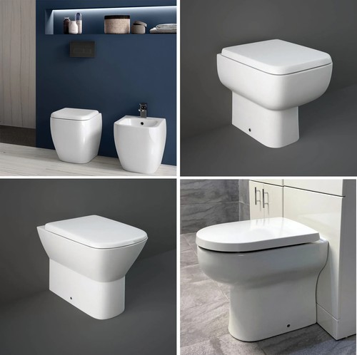 Back wall toilet pan range - back,