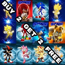 Cool Sonic the Hedgehog Posters Prints Wall Art Gift