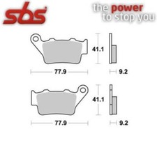 PAIR OF BRAKE PADS 675RSI 675