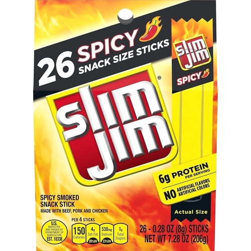 Slim jim smoked - slim, meat