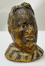 New Zealand Kauri Gum Similar to  Amber Copal Carving Maori Warrior 19th Century