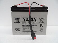 12V 36AH 36+ Holes YUASA 36-12 AGM/GEL Golf Trolley Battery Hill Billy Connector
