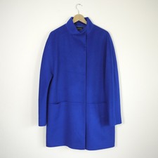Jaeger Wool Coat Cobalt Blue