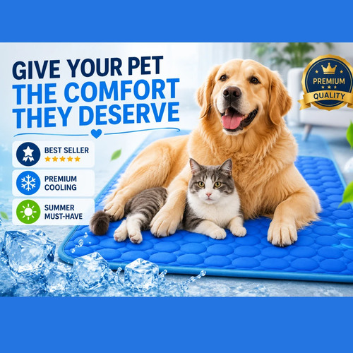 Large self cooling mat bed - self,