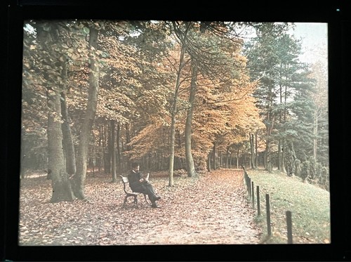 Autochrome 9x12 man park - man, a