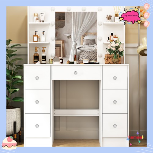 White vanity dressing table - vanity,
