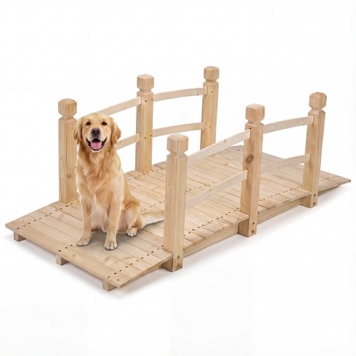 Wooden garden bridge - ft,