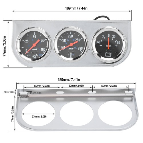 2in triple gauge set - triple,