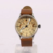 Replica German Pilots Watch Vintage WW2 Style with Brown Face NAV337