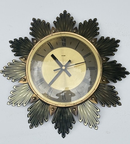 Vintage metamec wall clock 70s - wall,