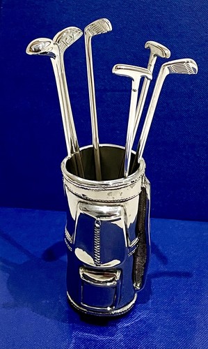 Vintage silver plated golf - silver,