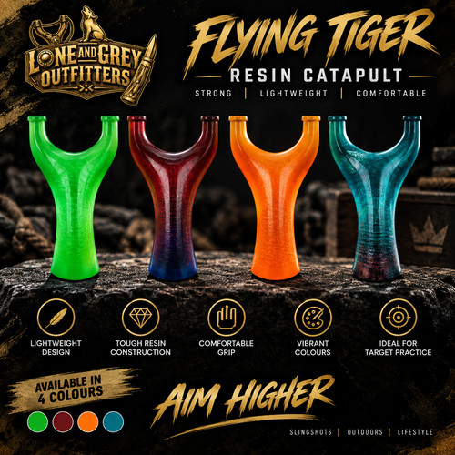Lone grey flying tiger resin - grey,
